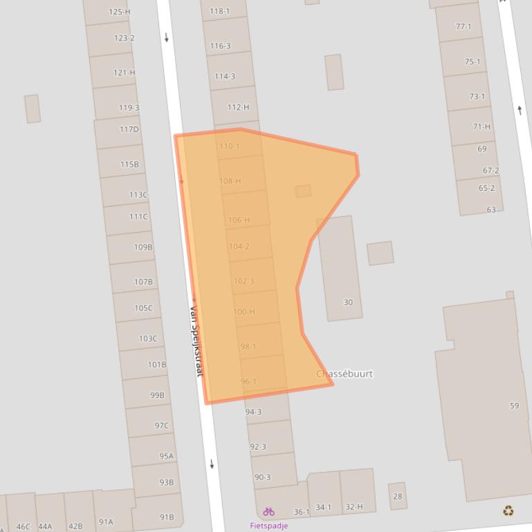 Kaart van postcodegebied 1057HG.