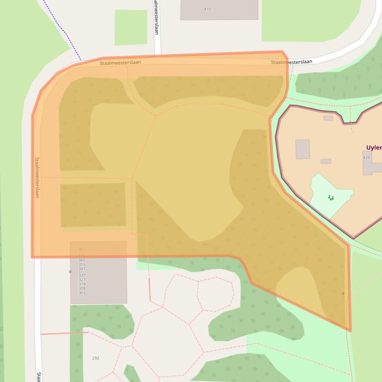 Kaart van postcodegebied 1057PG.