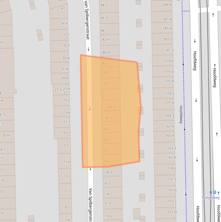 Kaart van postcodegebied 1057RH.