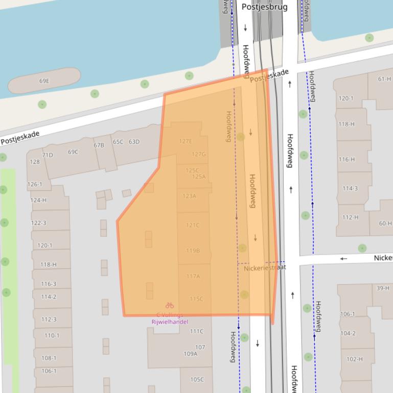 Kaart van postcodegebied 1058BB.