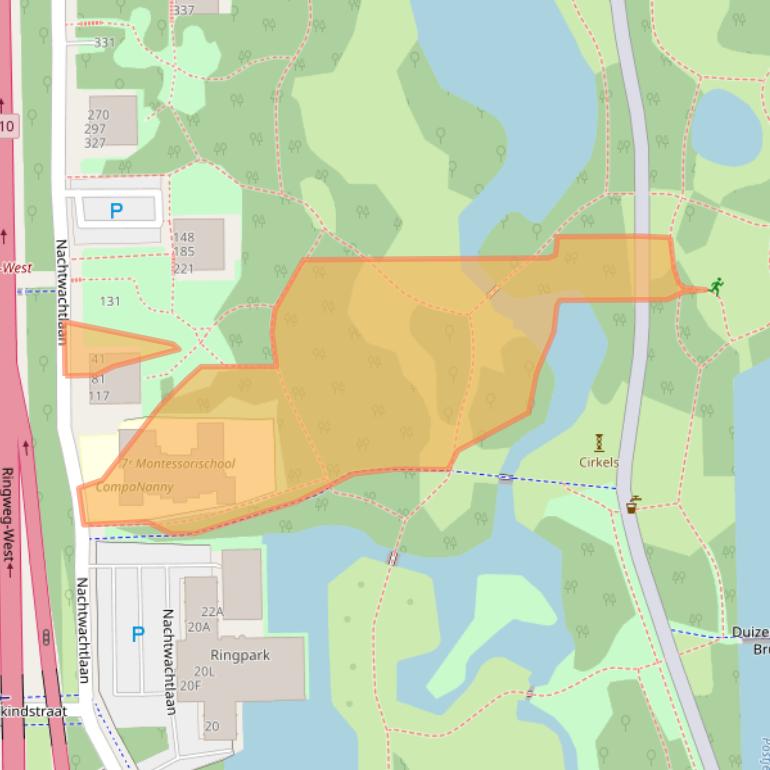 Kaart van postcodegebied 1058EB.