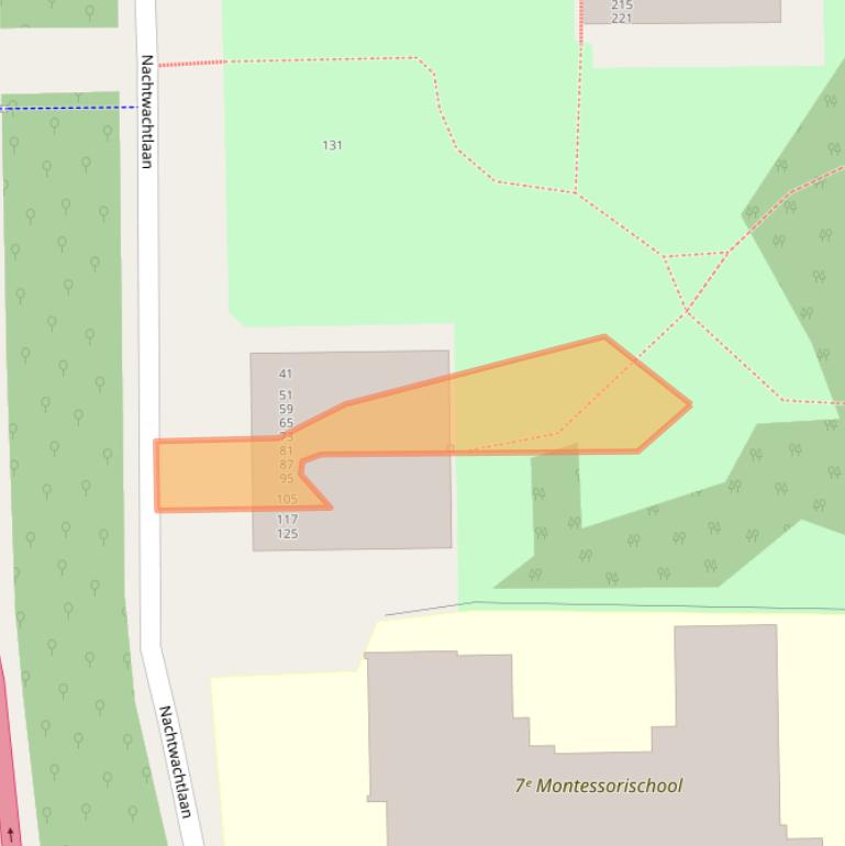 Kaart van postcodegebied 1058EC.