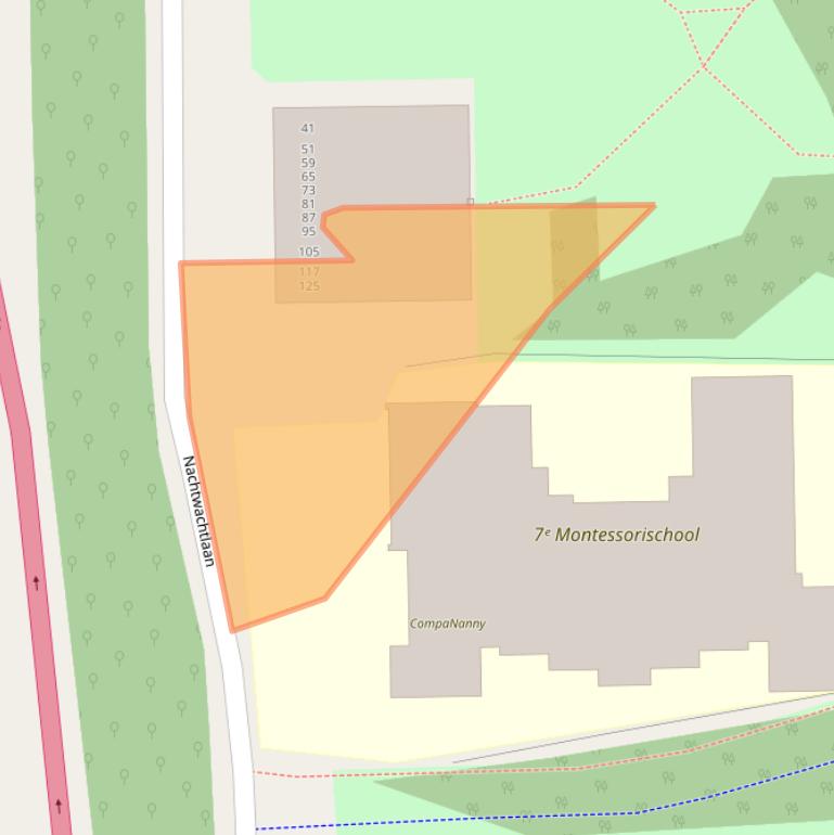 Kaart van postcodegebied 1058ED.