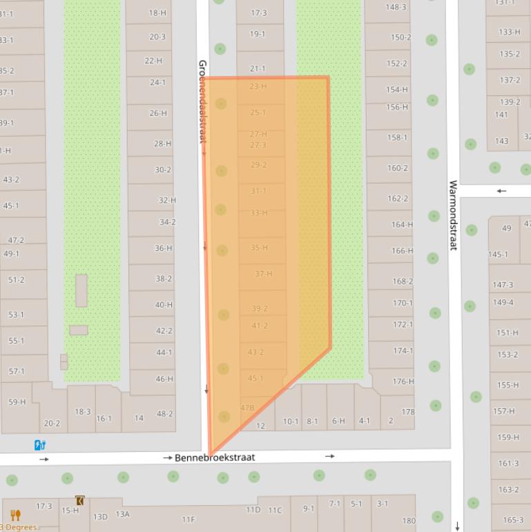 Kaart van postcodegebied 1058LE.