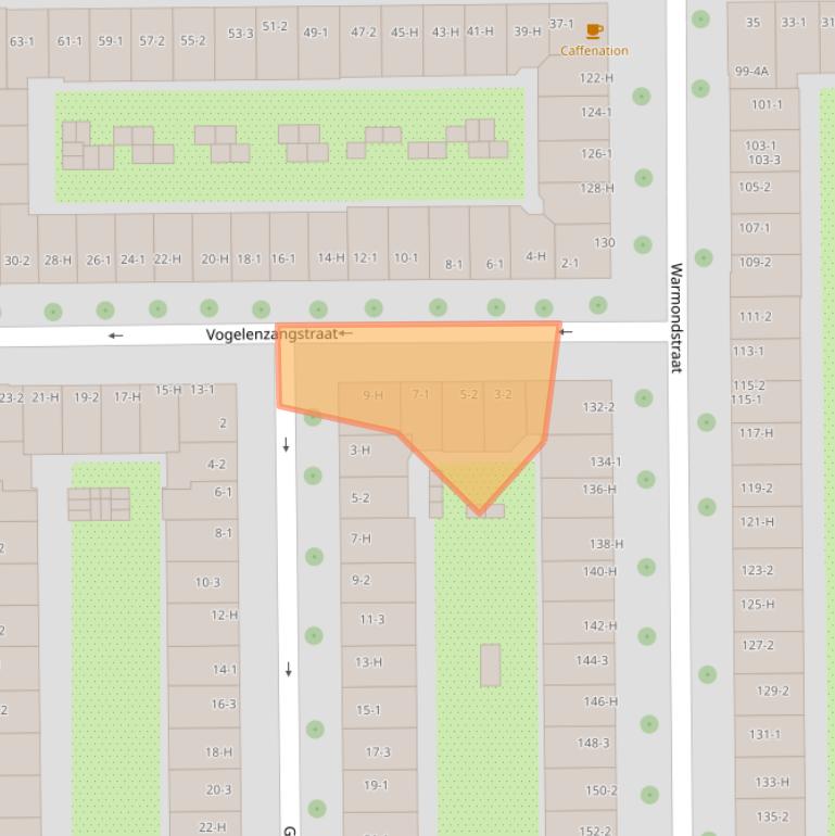 Kaart van postcodegebied 1058SM.