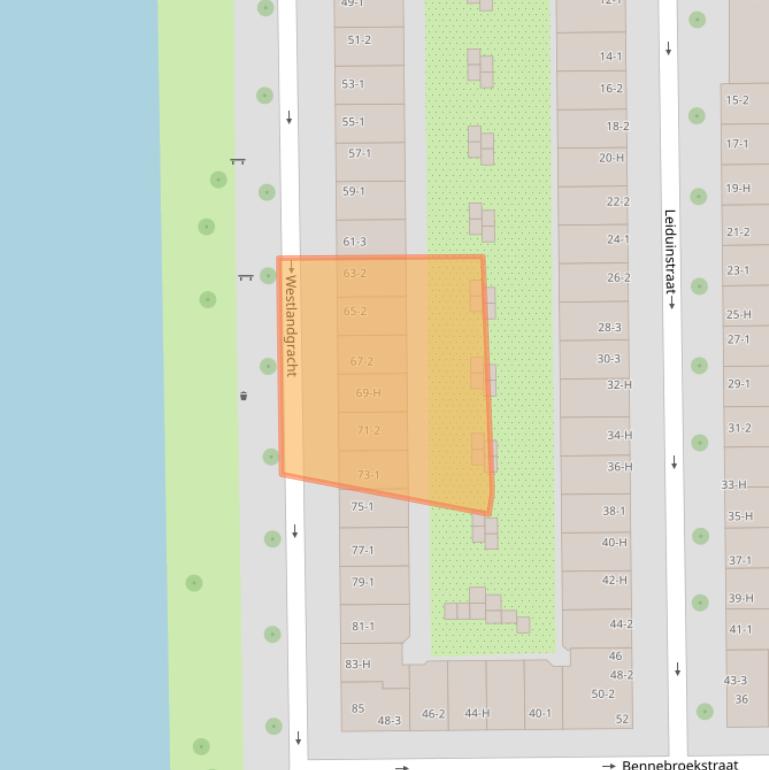 Kaart van postcodegebied 1058TN.