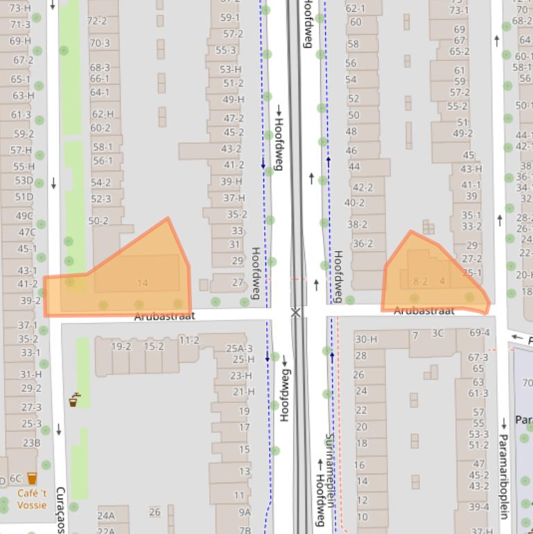 Kaart van postcodegebied 1058VE.