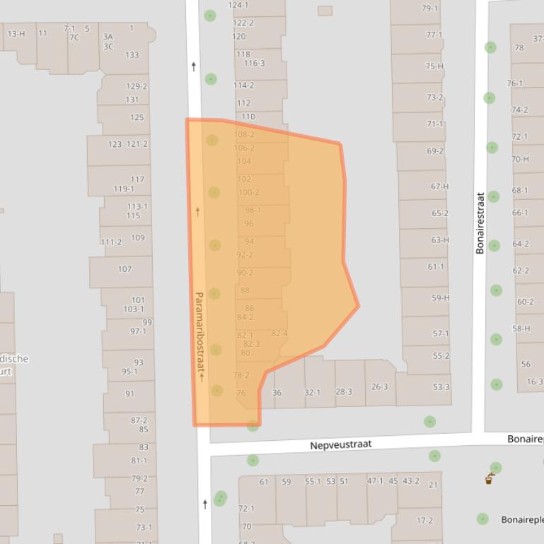 Kaart van postcodegebied 1058VN.