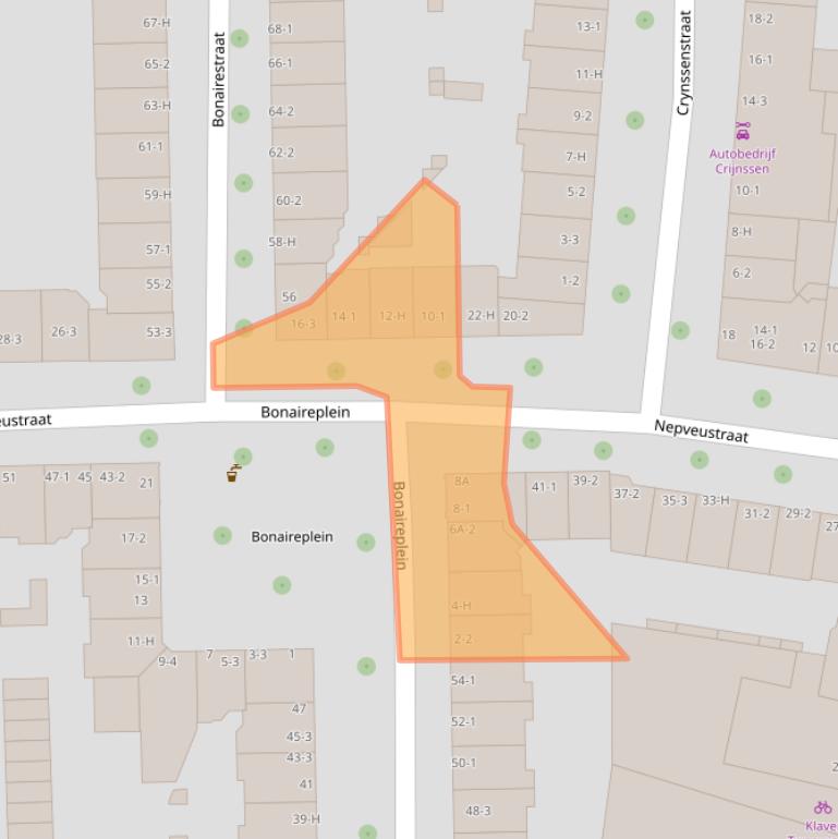 Kaart van postcodegebied 1058XB.