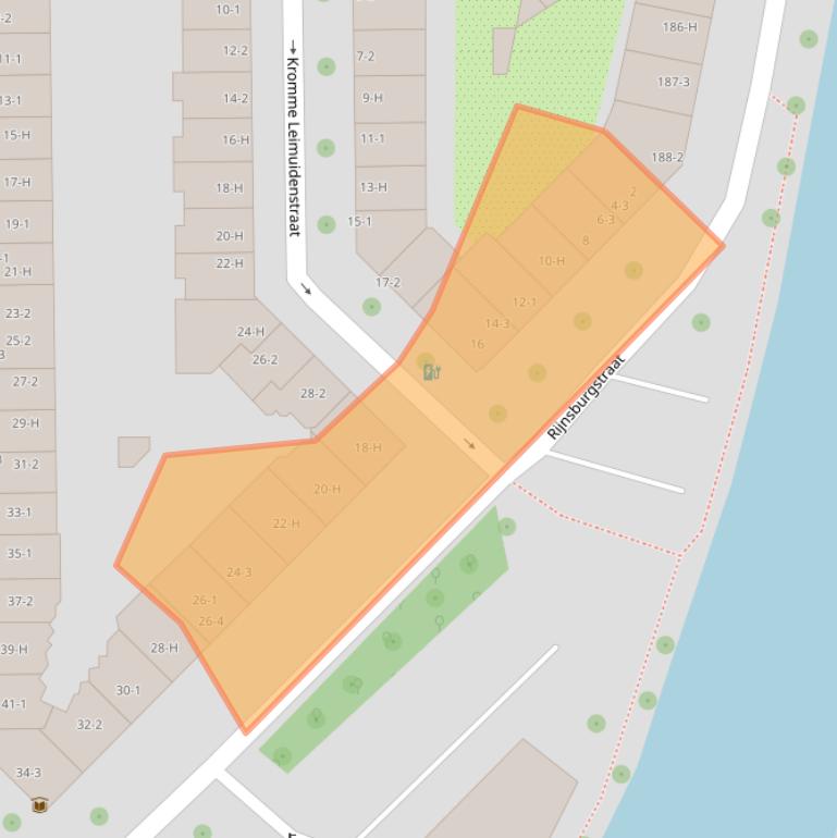 Kaart van postcodegebied 1059AV.