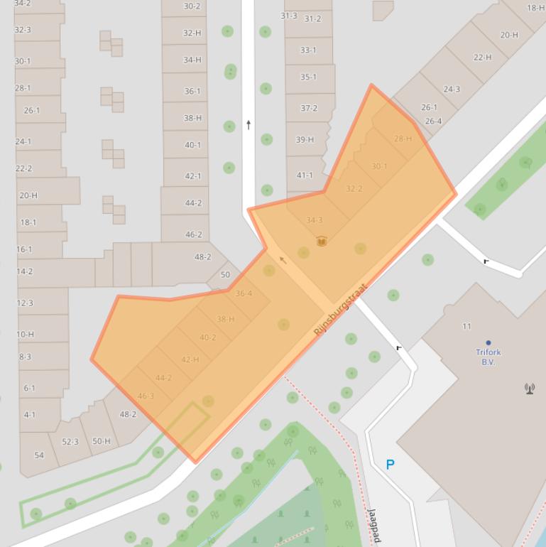 Kaart van postcodegebied 1059AW.