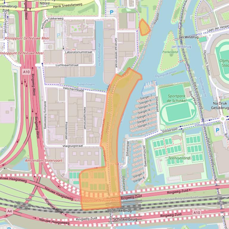 Kaart van postcodegebied 1059BP.