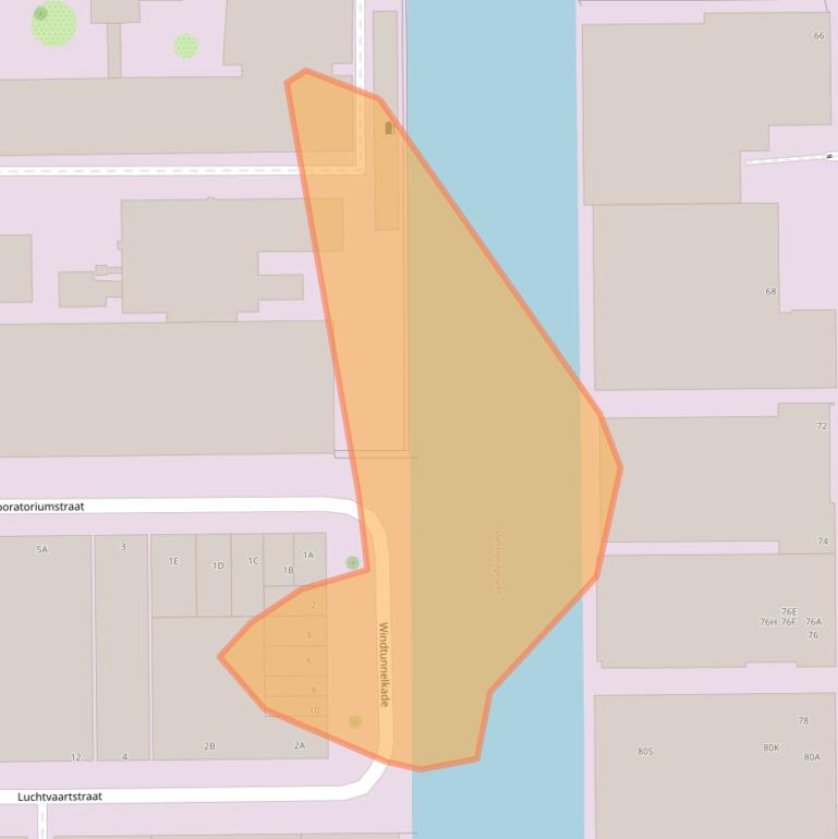 Kaart van postcodegebied 1059BZ.