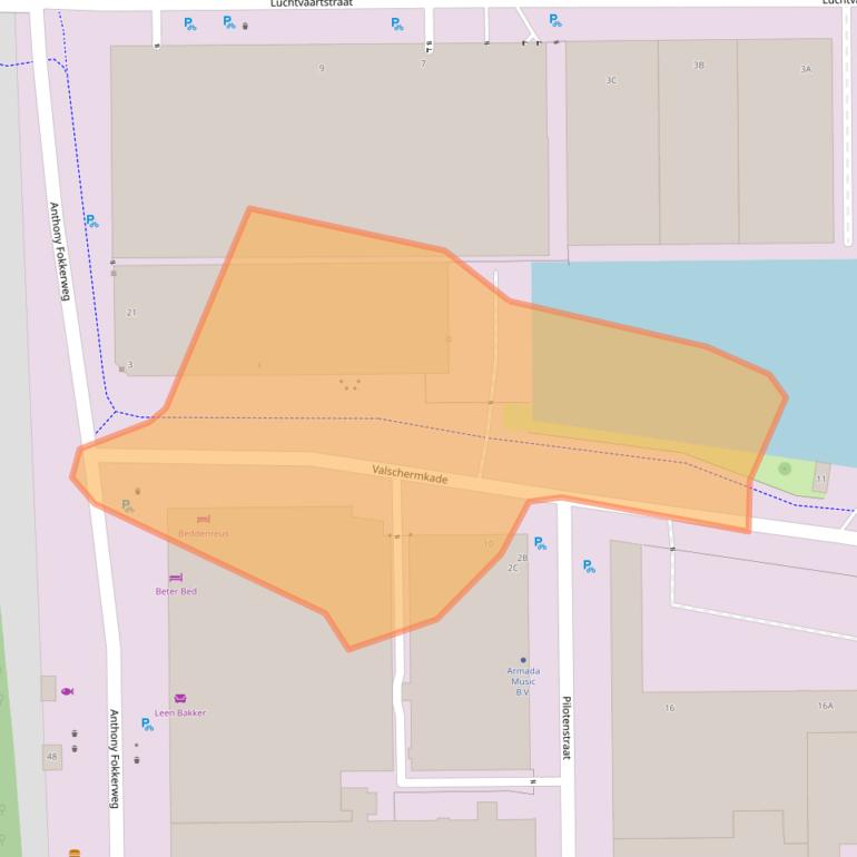 Kaart van postcodegebied 1059CC.