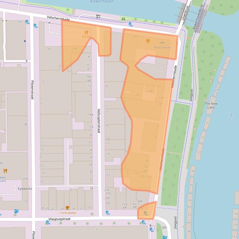 Kaart van postcodegebied 1059CD.