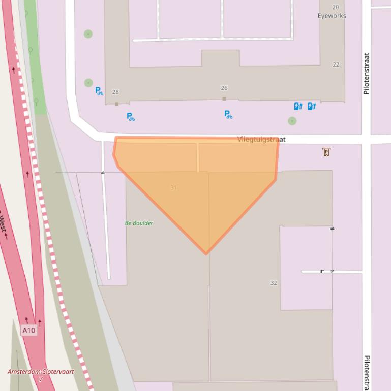 Kaart van postcodegebied 1059CK.