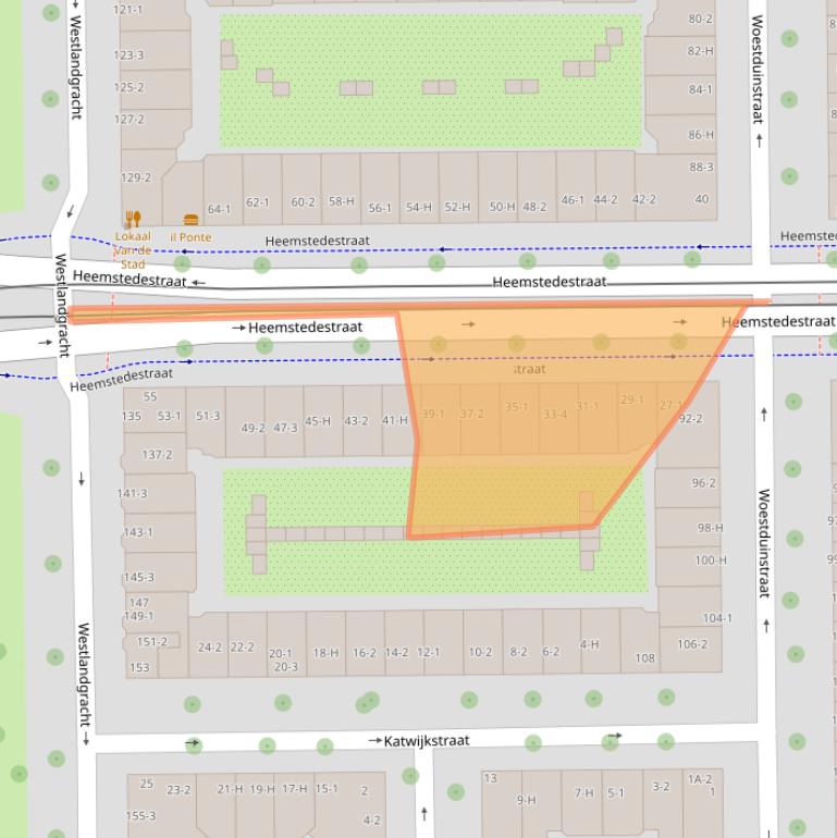 Kaart van postcodegebied 1059CZ.