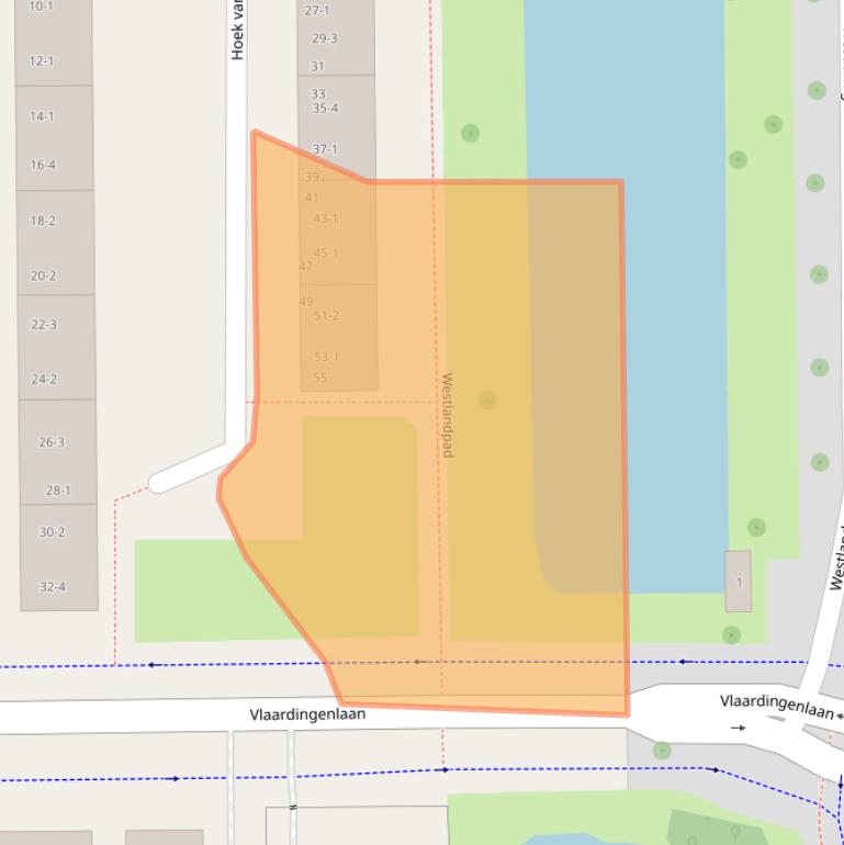 Kaart van postcodegebied 1059ES.