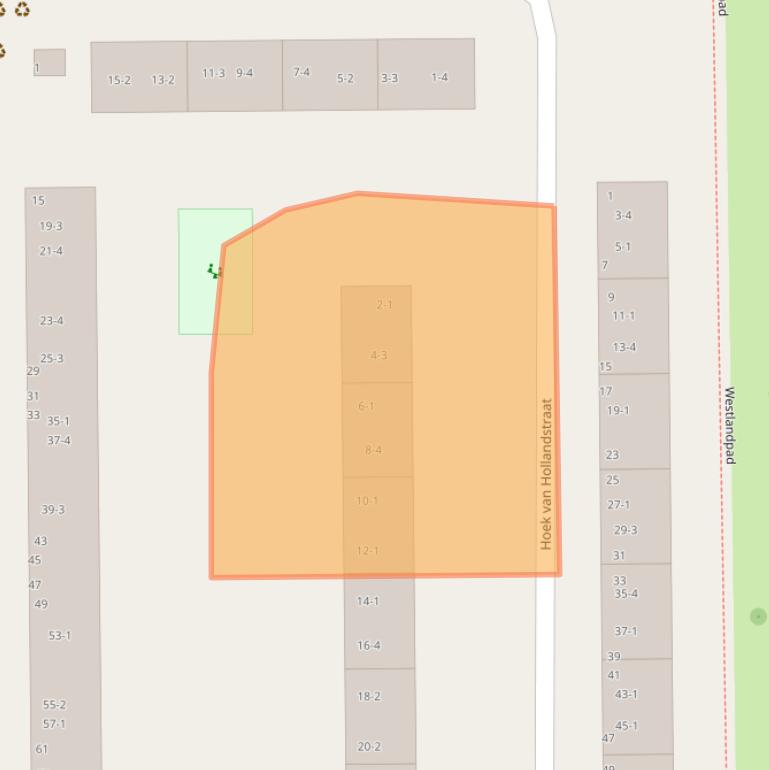 Kaart van postcodegebied 1059ET.