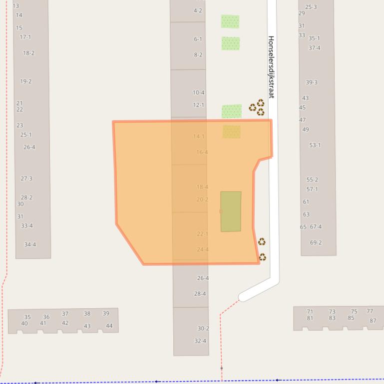 Kaart van postcodegebied 1059GC.