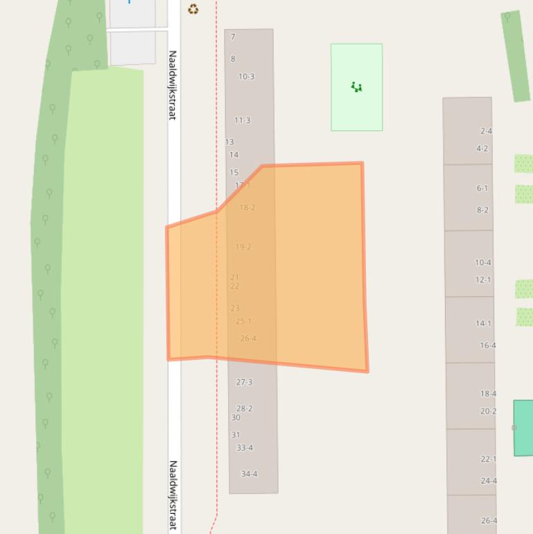 Kaart van postcodegebied 1059GG.