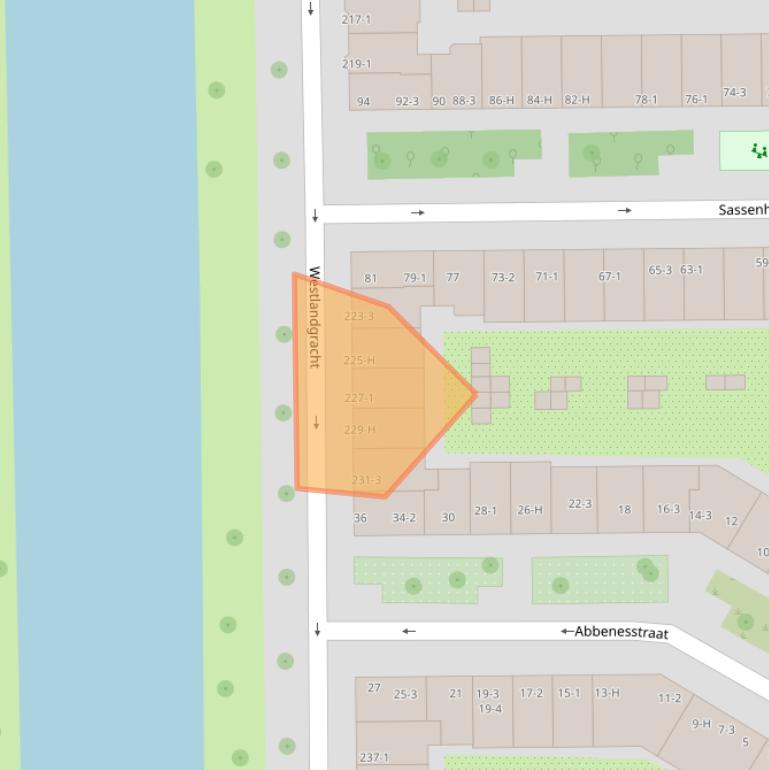 Kaart van postcodegebied 1059TP.