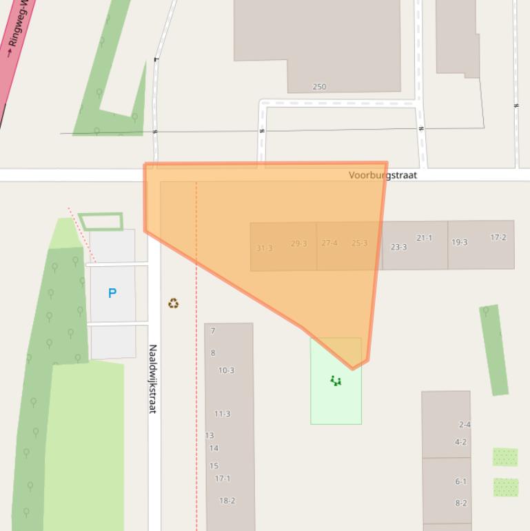 Kaart van postcodegebied 1059TW.