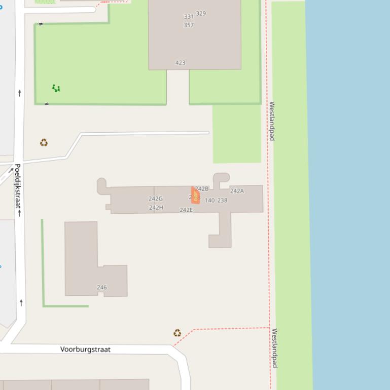 Kaart van postcodegebied 1059TZ.