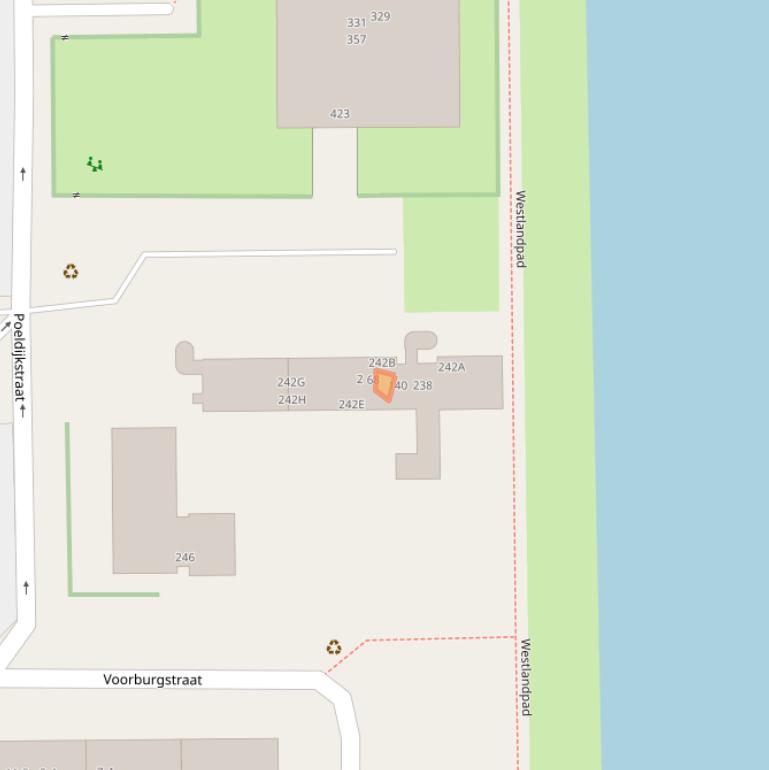 Kaart van postcodegebied 1059VA.