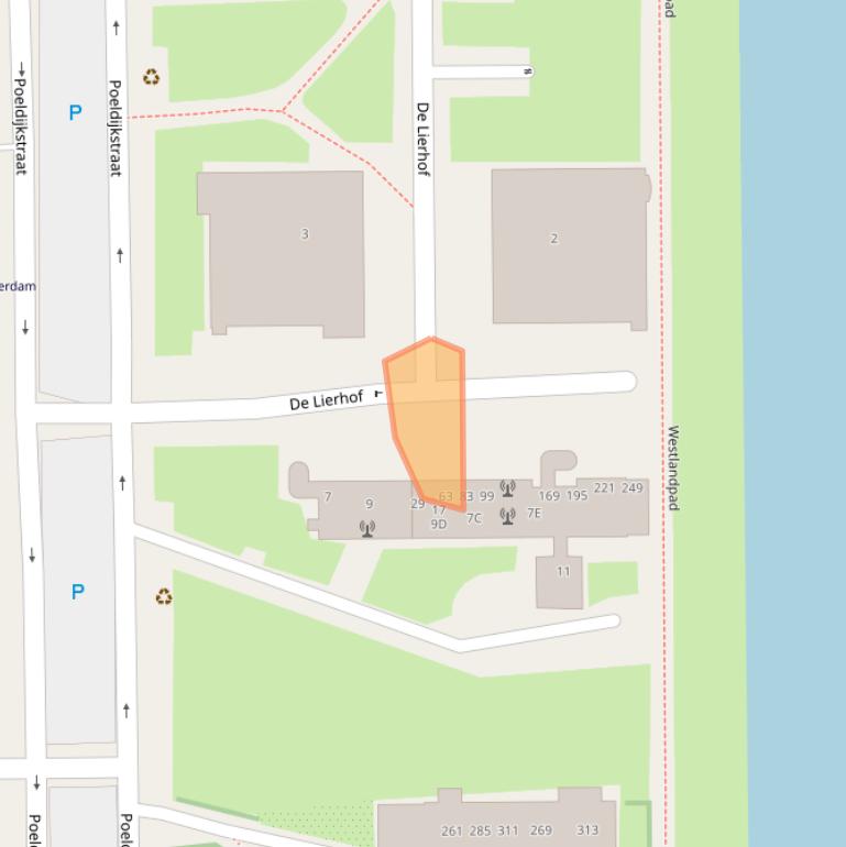 Kaart van postcodegebied 1059VG.