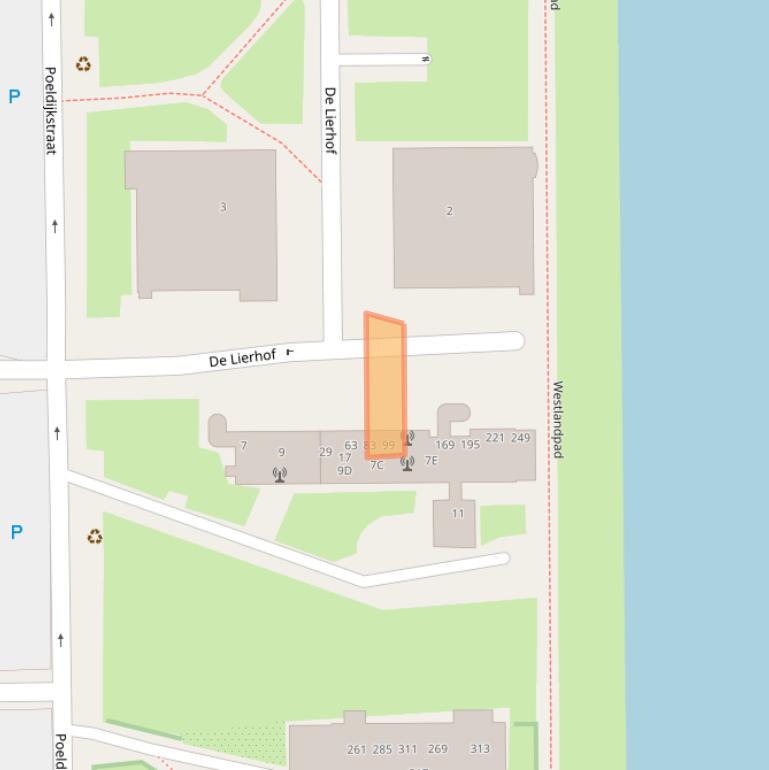 Kaart van postcodegebied 1059VH.