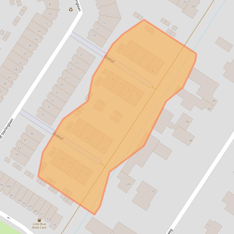 Kaart van postcodegebied 1060RW.