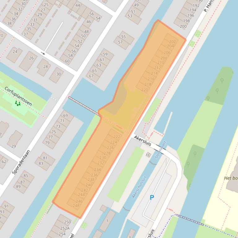 Kaart van postcodegebied 1060TP.