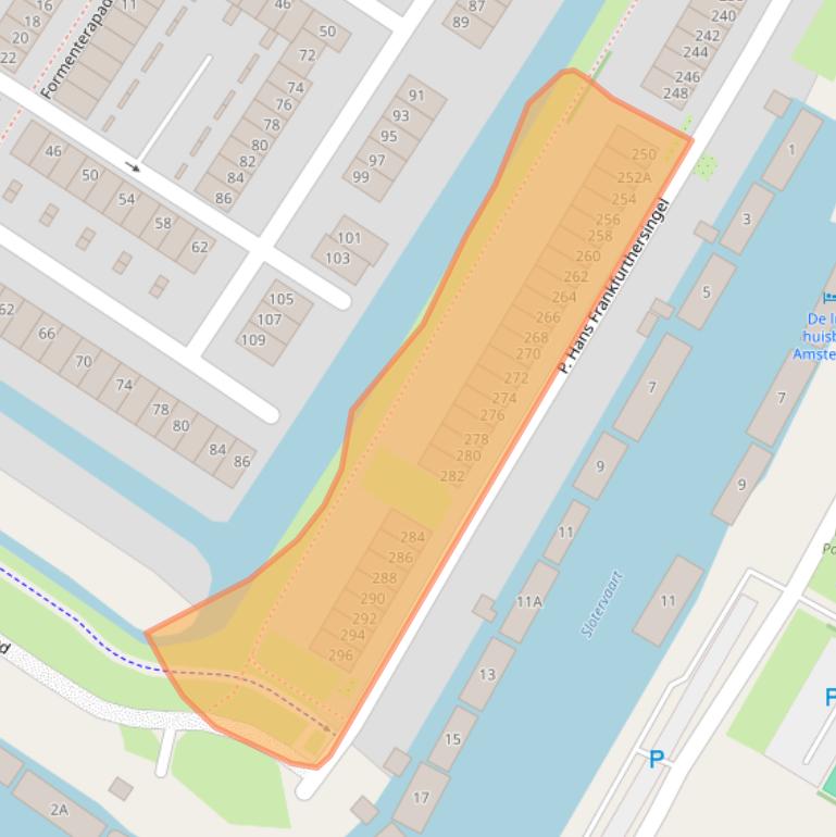 Kaart van postcodegebied 1060TR.