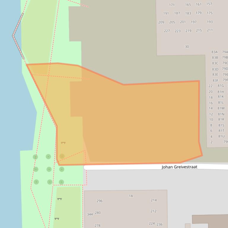 Kaart van postcodegebied 1061AS.