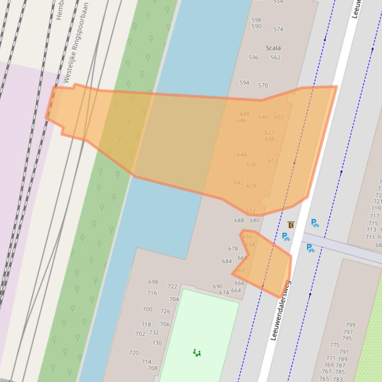 Kaart van postcodegebied 1061BJ.