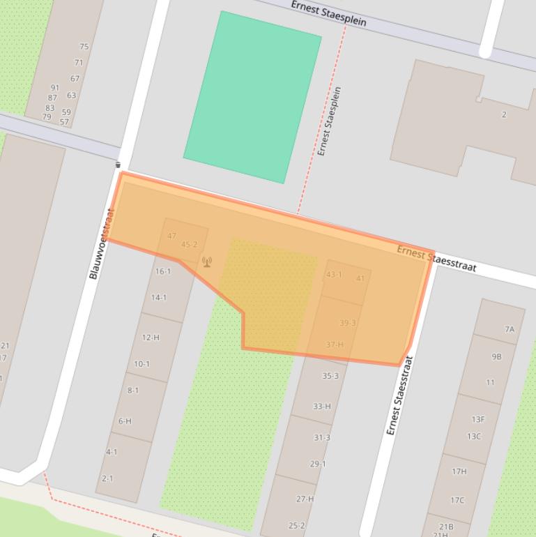 Kaart van postcodegebied 1061CC.
