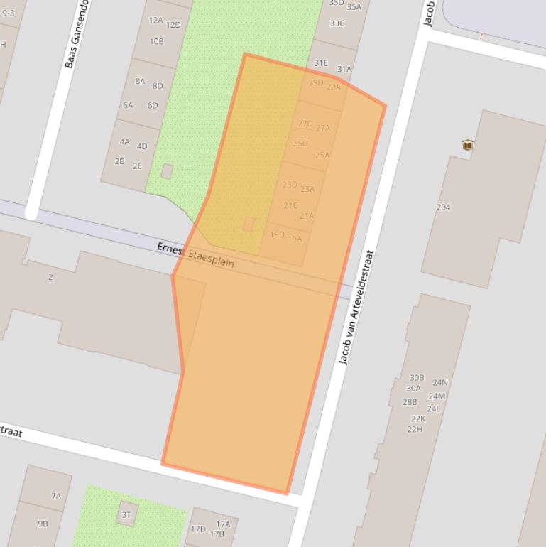 Kaart van postcodegebied 1061CH.