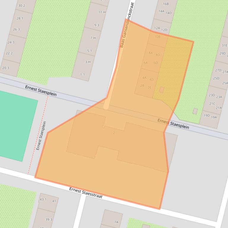 Kaart van postcodegebied 1061DA.