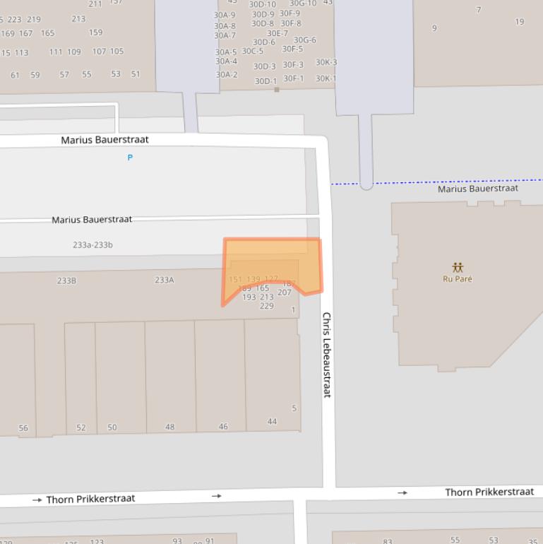 Kaart van postcodegebied 1062AH.