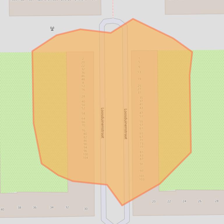 Kaart van postcodegebied 1062EG.