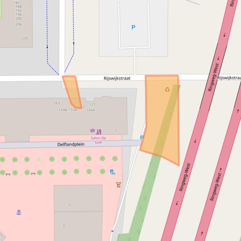 Kaart van postcodegebied 1062EP.