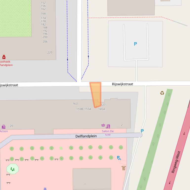 Kaart van postcodegebied 1062ER.