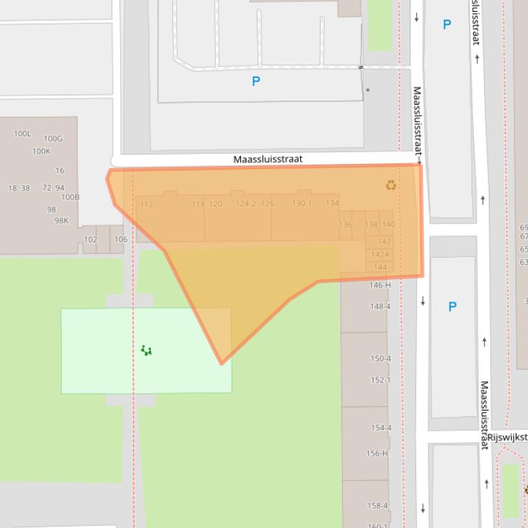 Kaart van postcodegebied 1062GG.