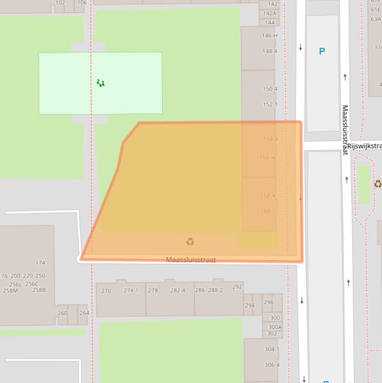 Kaart van postcodegebied 1062GJ.