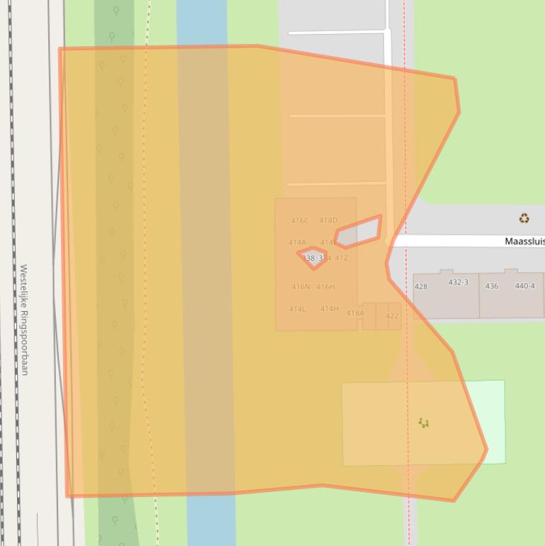 Kaart van postcodegebied 1062GS.