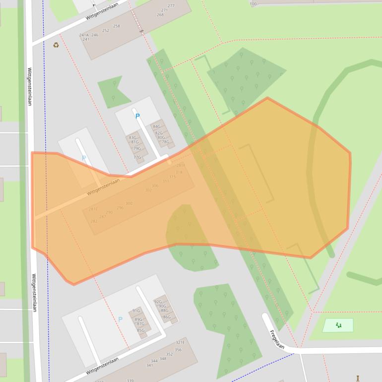 Kaart van postcodegebied 1062KH.