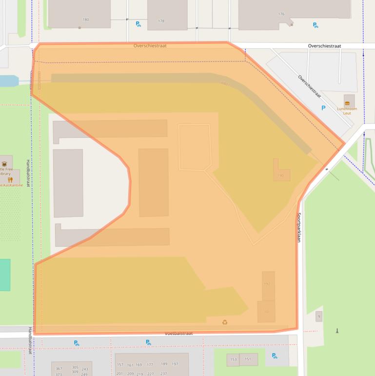 Kaart van postcodegebied 1062ZA.