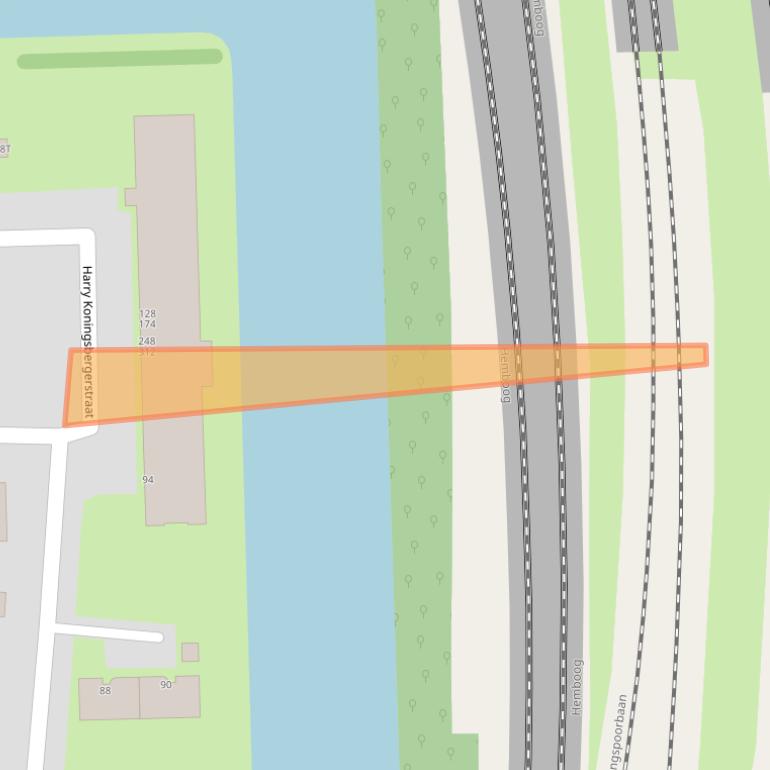 Kaart van postcodegebied 1063AN.