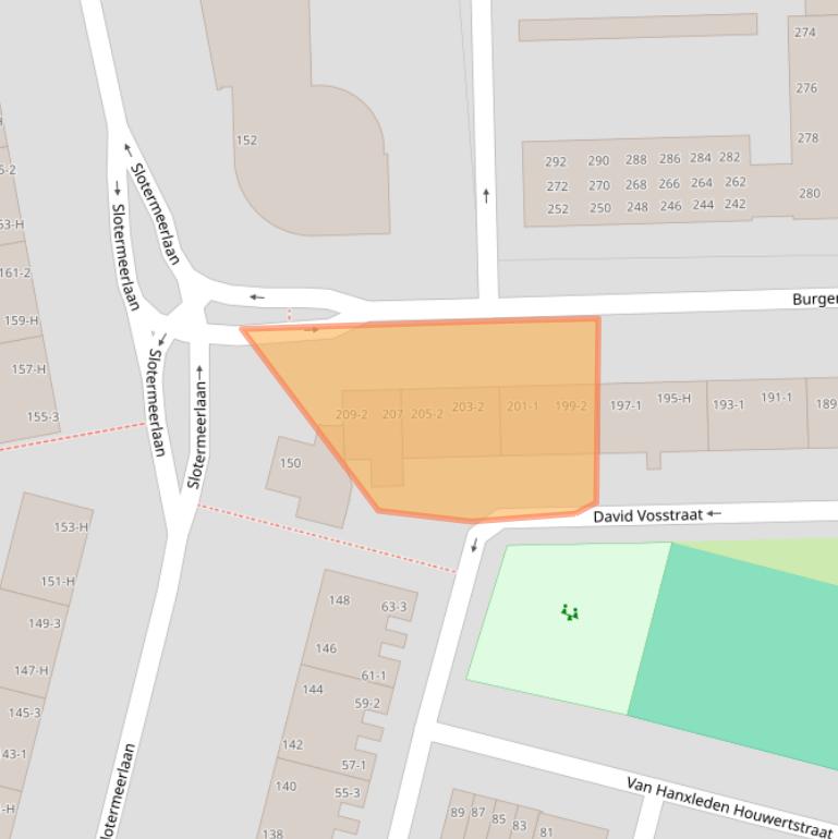 Kaart van postcodegebied 1063BB.